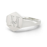 MIRA DIAMOND SIGNET RING