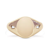 MIRA DIAMOND SIGNET RING