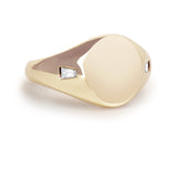 MIRA DIAMOND SIGNET RING