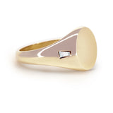 MIRA DIAMOND SIGNET RING